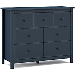 Lucena Seven Drawer Chest - Navy Blue