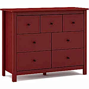 Lucena Seven Drawer Chest - Burgundy
