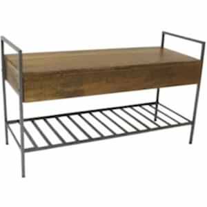 Mango Wood Hallway Boot Rack Bench by The Orchard