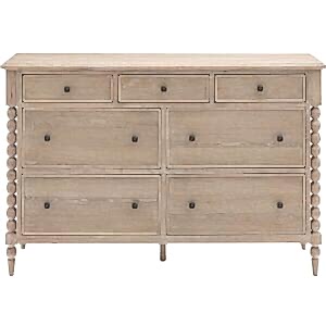 Artisan Limewashed Oak 7 Drawer Chest