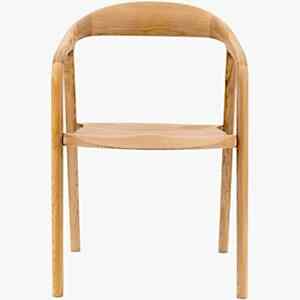 2 x Madrid Retro Wooden Dining Chair in Oak or Walnut