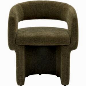 Sloane Fully Fabric Dining Chair in Grey or Green Boucle