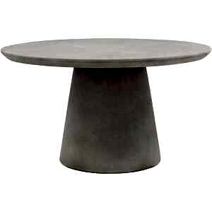 Hvar Outdoor Round Dining Table with Concrete Finish