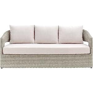 Hvar Garden 3 Seater Wicker Sofa with Cushions