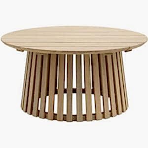 Rialto Outdoor Acacia Wood Round Coffee Table