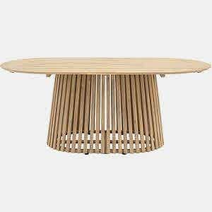 Rialto Outdoor Oval Acacia Wood Dining Table - 6 Seater