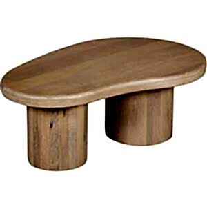 Austin Solid Mango Wood Irregular Coffee Table