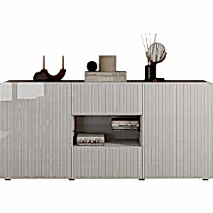 Raveena Sideboard, Two Doors, Two Drawers - Gloss White Finish  by Andrew Piggott Contemporary Furniture