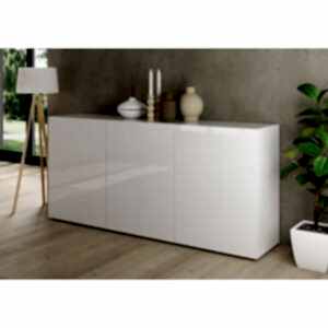 Raveena Sideboard, Three Doors - Gloss White Finish  by Andrew Piggott Contemporary Furniture