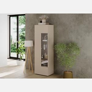 Raveena Display Vitrine, One Door - Cashmere Finish by Andrew Piggott Contemporary Furniture