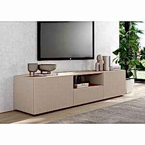 Raveena TV Unit, Two Doors, One Drawer - Cashmere Finish by Andrew Piggott Contemporary Furniture