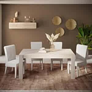 Raveena Extending Dining Table 137 with 48 cm Extension - Cashmere Finish by Andrew Piggott Contemporary Furniture