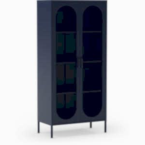 Mahon Metal Tall Two Door Occasional Cabinet - Blue