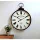 Brass Oversized Kensington Pocket Watch Wall Clock by The Orchard