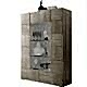 Treviso Display Vitrine, Two Door - Samoa Oak Finish by Andrew Piggott Contemporary Furniture