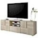 Treviso TV Unit, Two Doors, One Drawer - Samoa Oak Finish by Andrew Piggott Contemporary Furniture